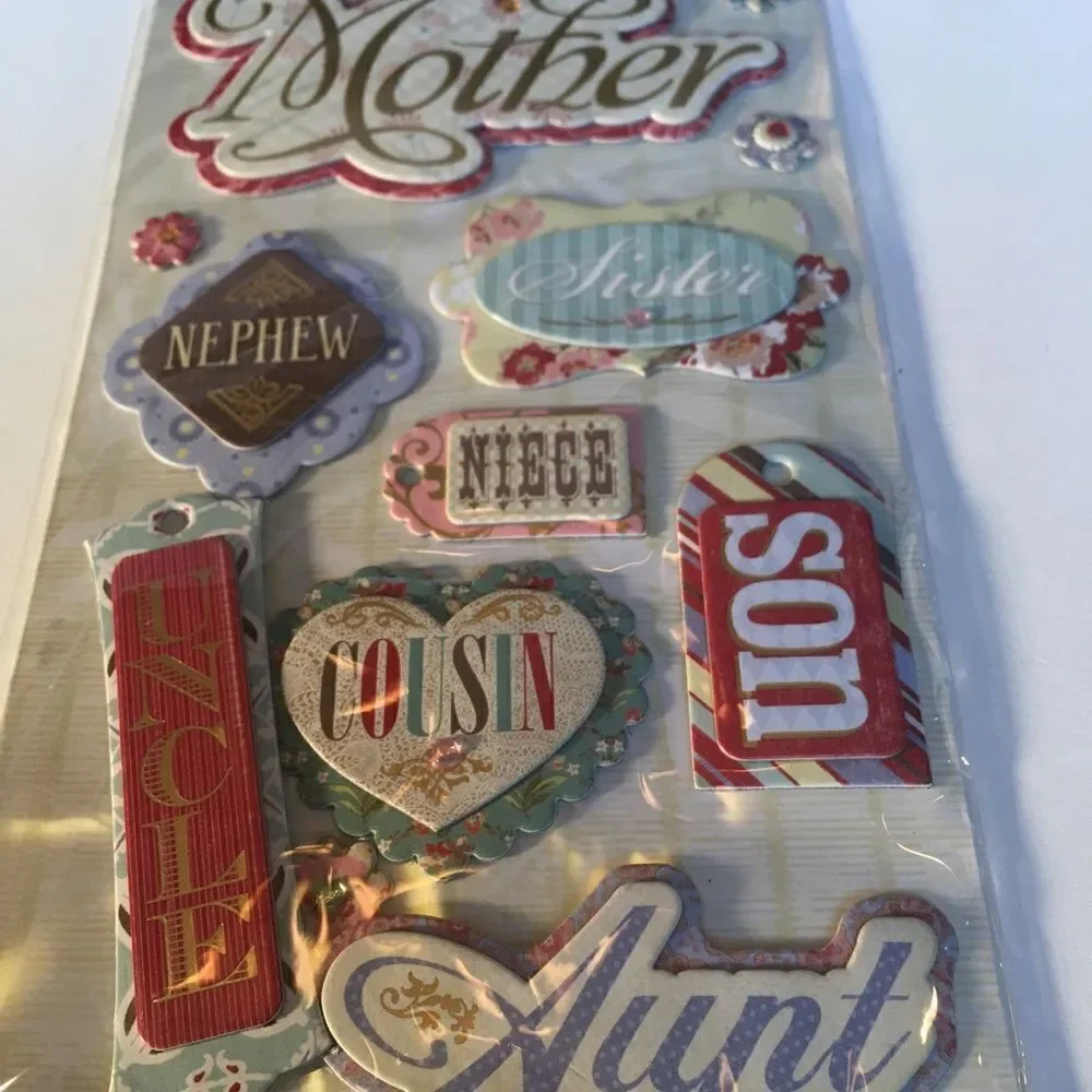 3 Dimensional Sticker Appliqués for Family!